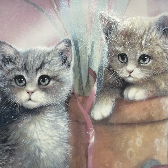 Playful Companions Kitten Cousins  8" Ruane Manning Cat Decorative P - Picture 3 of 5
